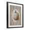 Stupell Industries Beige Stripes Pumpkin Framed Print Under Glass, design by Arlington Prints